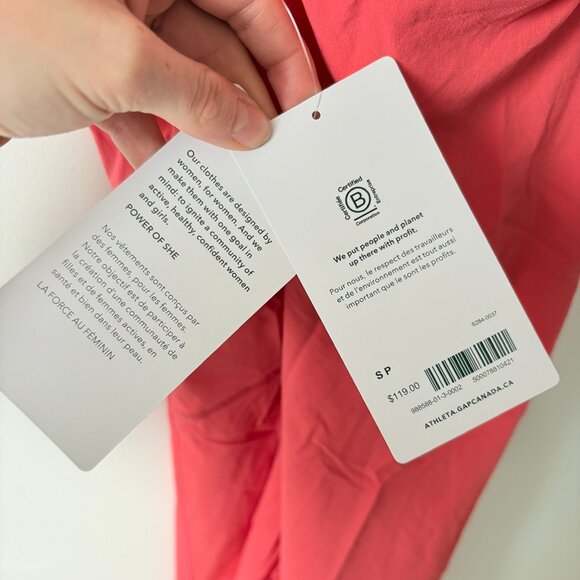 Athleta Infinity Dress NWT Coral Petal Pink Size Small - Picture 6 of 7